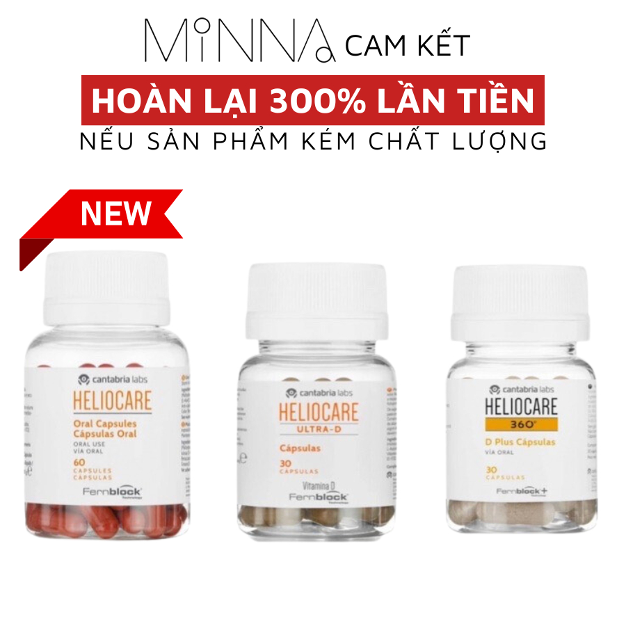 [Cóbill]Viên uống chống nắng nội sinh Heliocare