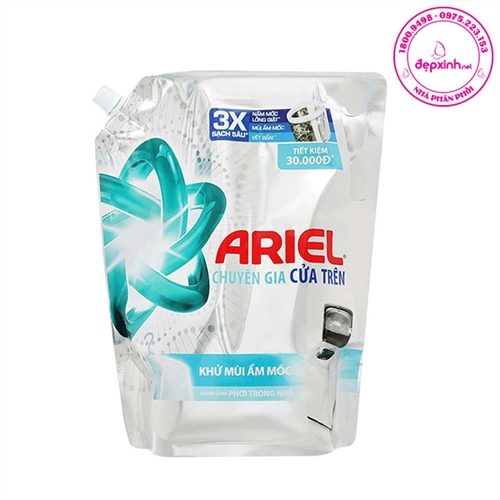 Túi Nước giặt khử mùi hôi Ariel Power Gel 1.8kg