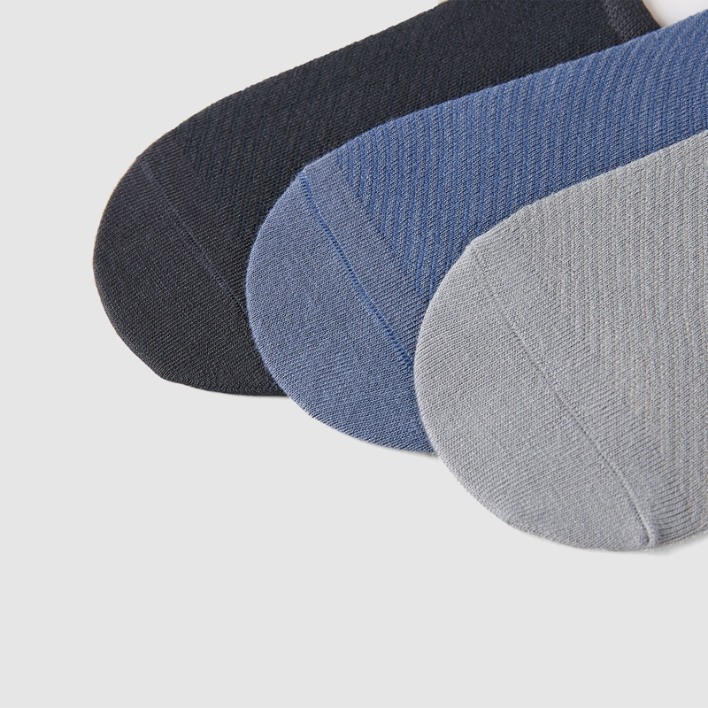 HLA - Bộ 3 đôi vớ nam cao cấp mềm nhẹ thoáng mát thấm hút mồ hôi Combo 3 pairs of soft moisture-absorbing socks