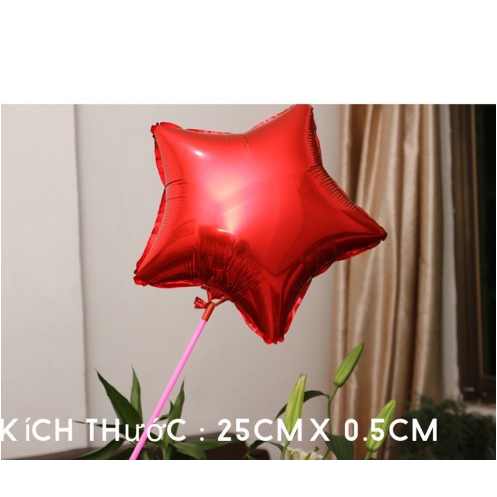 100 Que cắm bóng bay, gài bóng 27 cm có phễu gắn, dùng phát bóng quảng cáo, trang trí sinh nhật, bé chơi
