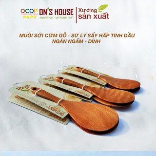 Thìa muôi Xới Cơm Gỗ - Láng mịn ít dính