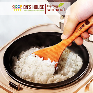 Thìa muôi Xới Cơm Gỗ - Láng mịn ít dính
