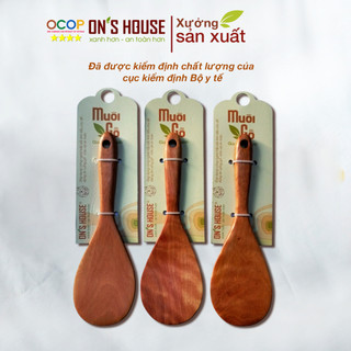 Thìa muôi Xới Cơm Gỗ - Láng mịn ít dính