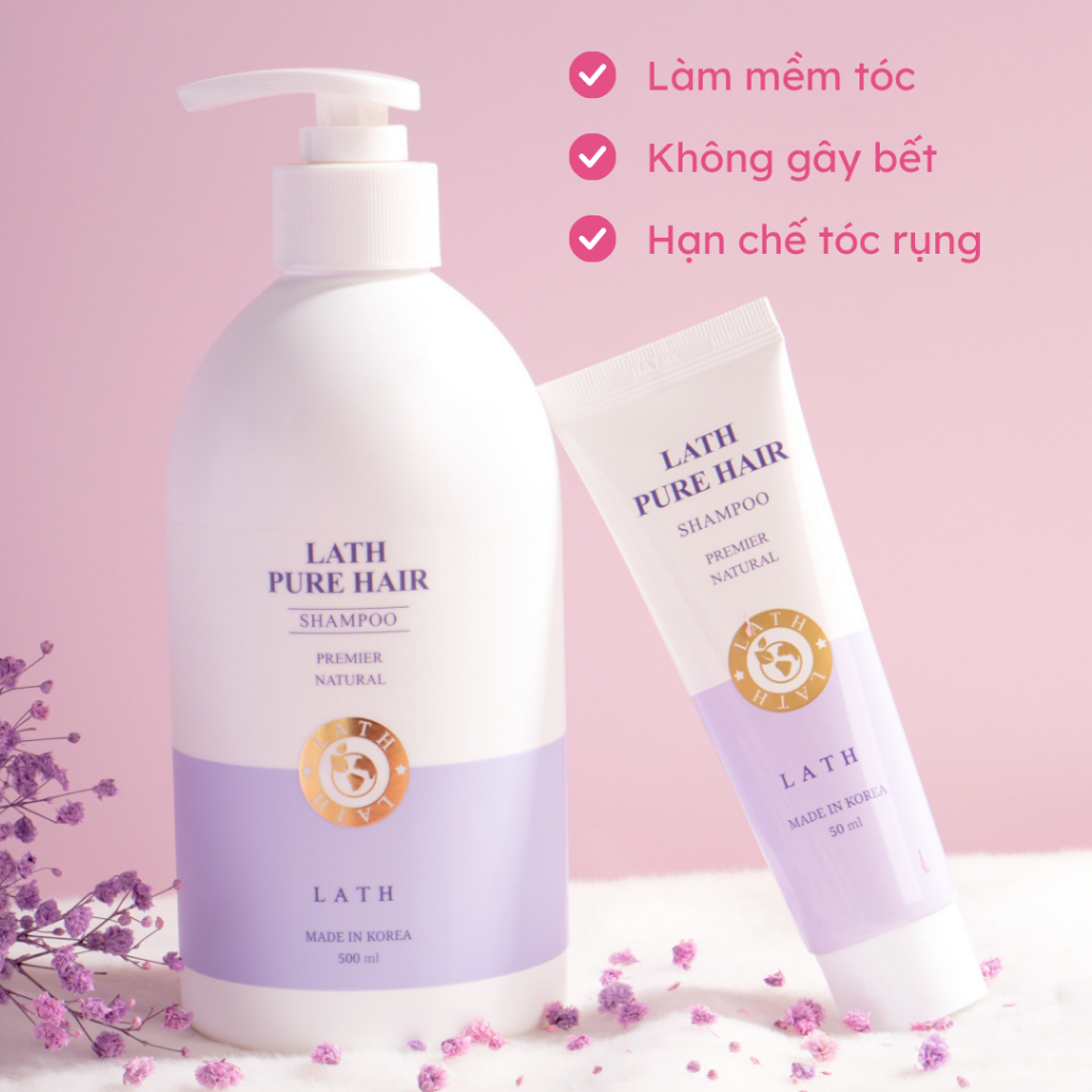Dầu gội LATH PURE HAIR PREMIER Dưỡng Tóc Bóng Mượt - 50ml