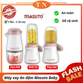 Máy xay ăn dặm cho bé Masuto Baby - Máy xay sinh tố cầm tay mini, xay nhuyễn thực phẩm nhanh, dễ vệ sinh