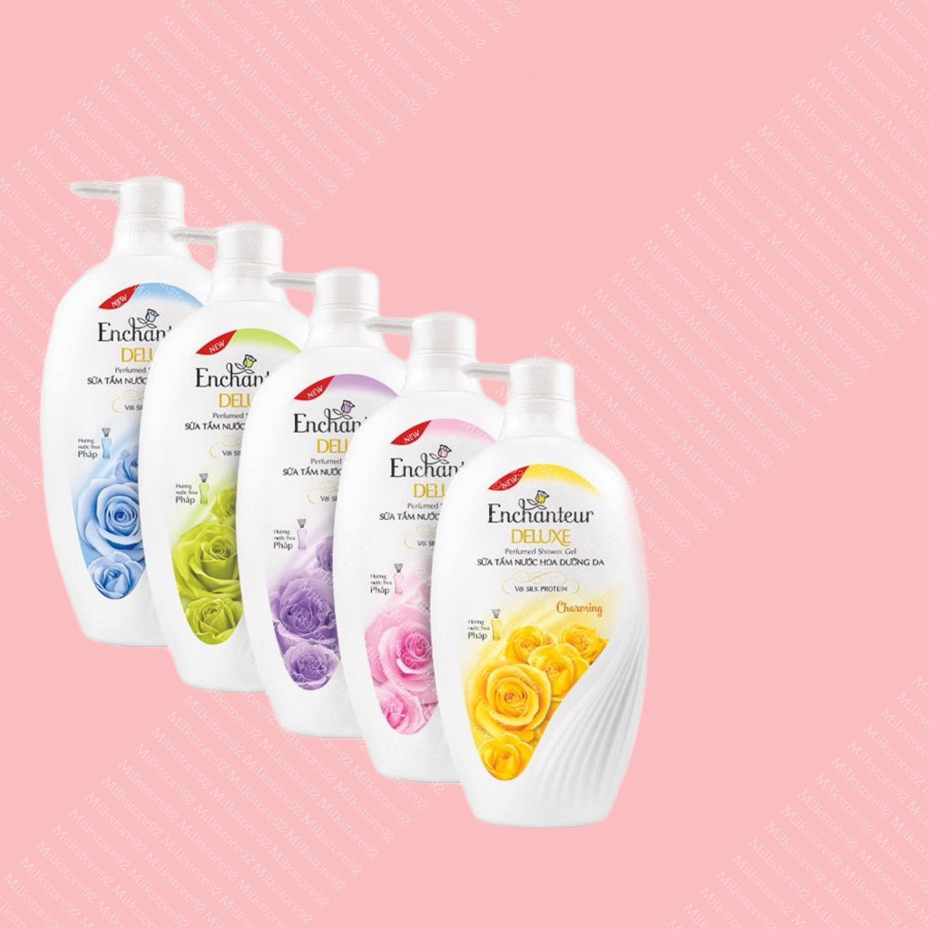 Sữa tắm nước hoa dưỡng da Enchanteur Deluxe Charming dưỡng da 650ml