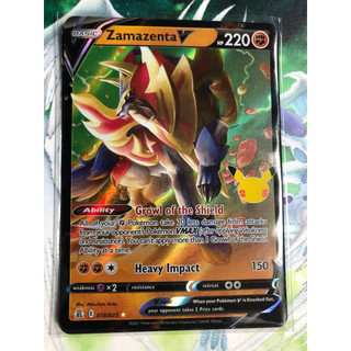 Thẻ bài Pokemon - TCG - Zamazenta V / 018/025'