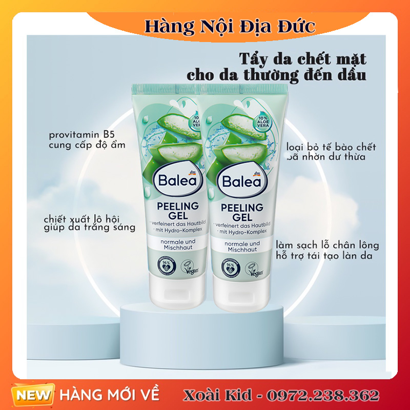 Tẩy da chết mặt Balea 75ml - Date mới nhất
