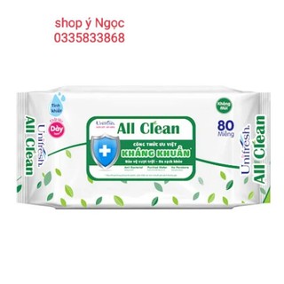 combo 6 gói khăn ướt unifresh 80 miếng không mùi