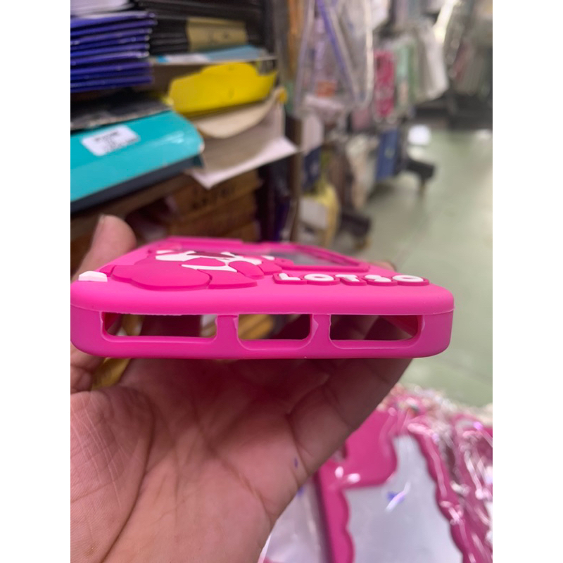 Ốp lưng iPhone 7 Plus /8 Plus dẻo lưng có gương hình gấu dâu