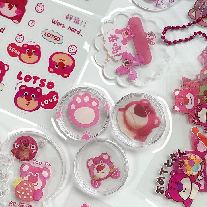 ✨✨Gói 25 tấm sticker hoạt hình Sanrio, gấu dâu