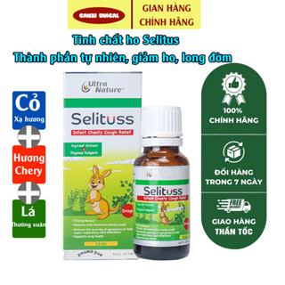 Tinh chất ho, Siro ho Selituss 20ml, hỗ trợ giảm ho, long đờm