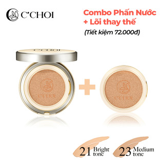Combo Phấn Nước + Lõi thay thế C'Choi Herbal DD Cushion