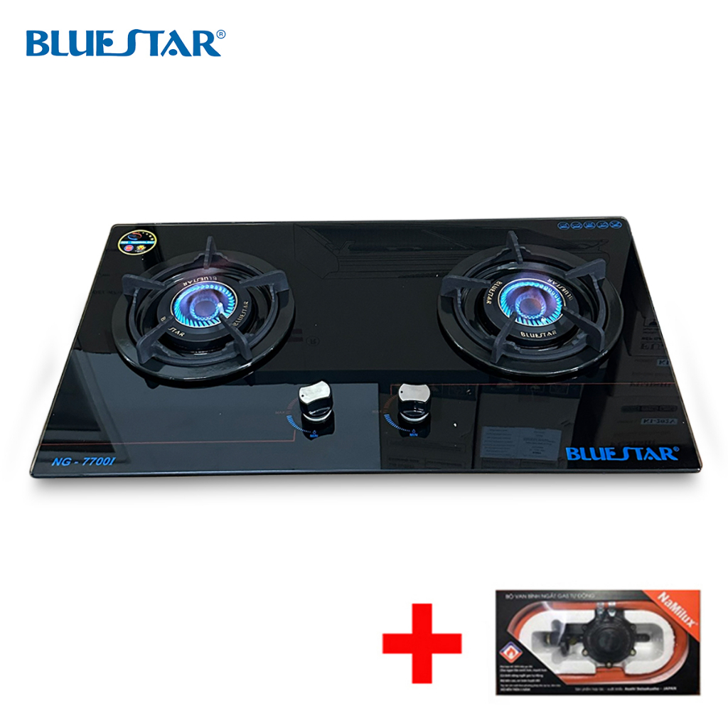 COMBO Bếp gas âm BLUESTAR NG-7700IB + Bộ dây van ngắt gas tự động NAMILUX - Bảo hành chính hãng 2 năm