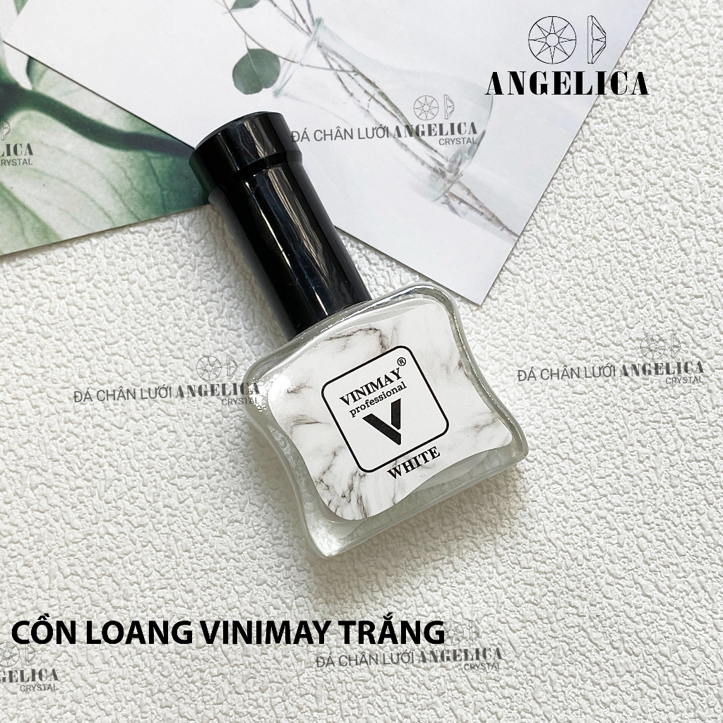 Cồn loang nails lẻ màu trắng, đen vẽ nail vinimay trang trí móng ANGELICA