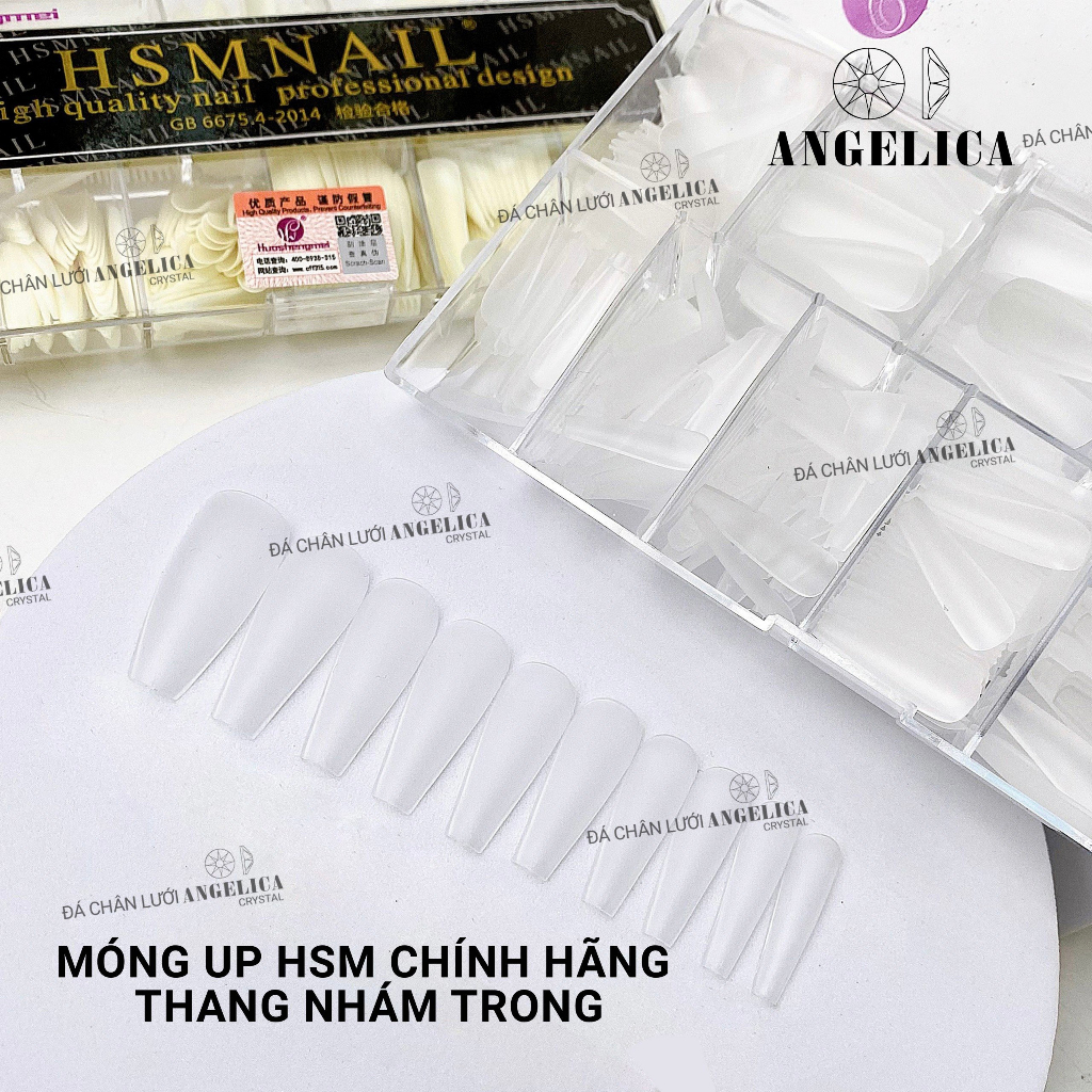 Hộp 500 Móng Úp HSM hàng chuẩn form chính hãng ANGELICA HSM-