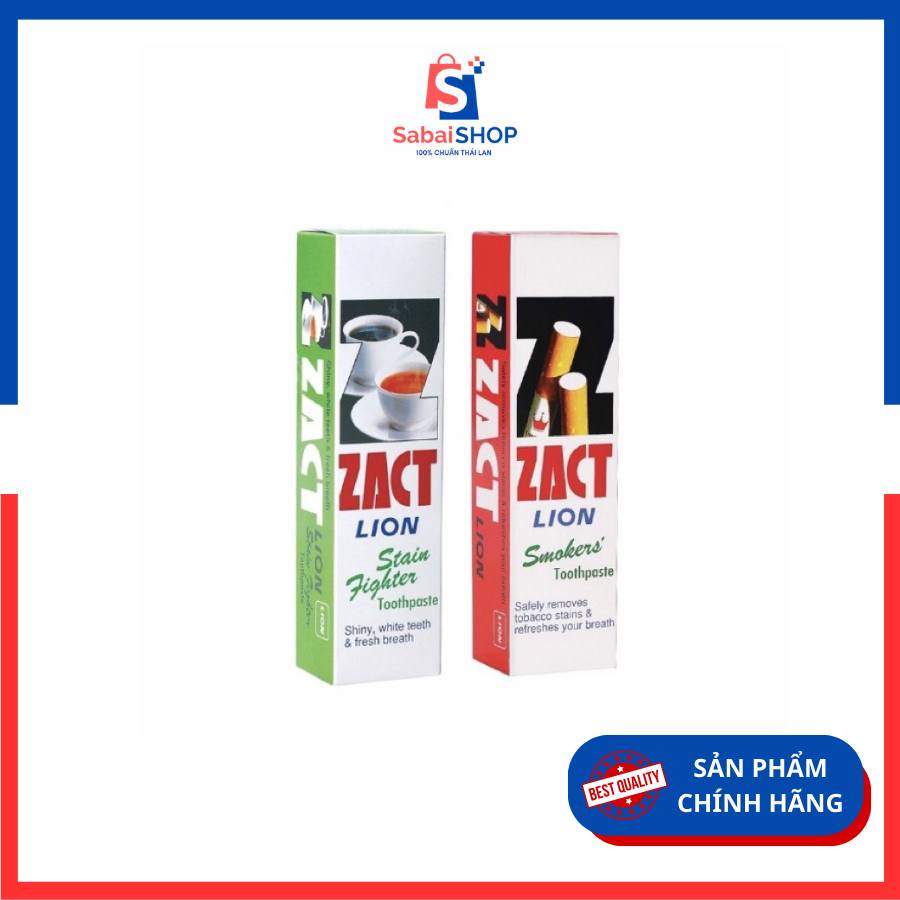 Kem đánh răng Zact Lion cho người h.út th.uốc Thái Lan 160g SabaiShop