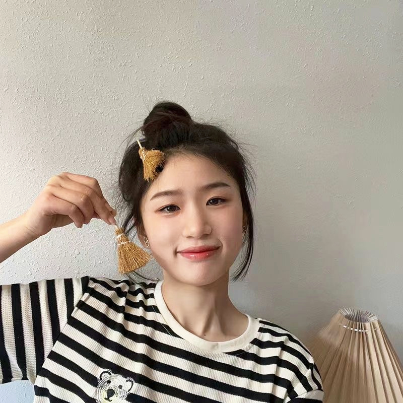 🍒🍒CHERRYKOKO Kẹp tóc hình chổi mini cute