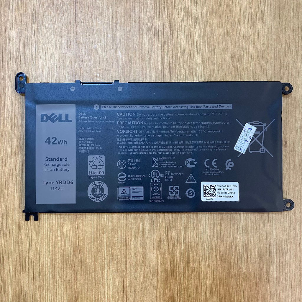 Pin Zin laptop Dell Inspiron 5481 5482 5485 5491 2-in-1 5480 5485 5491 YRDD6 1VX1H 01VX1H VM732 0VM732 Mới 100%