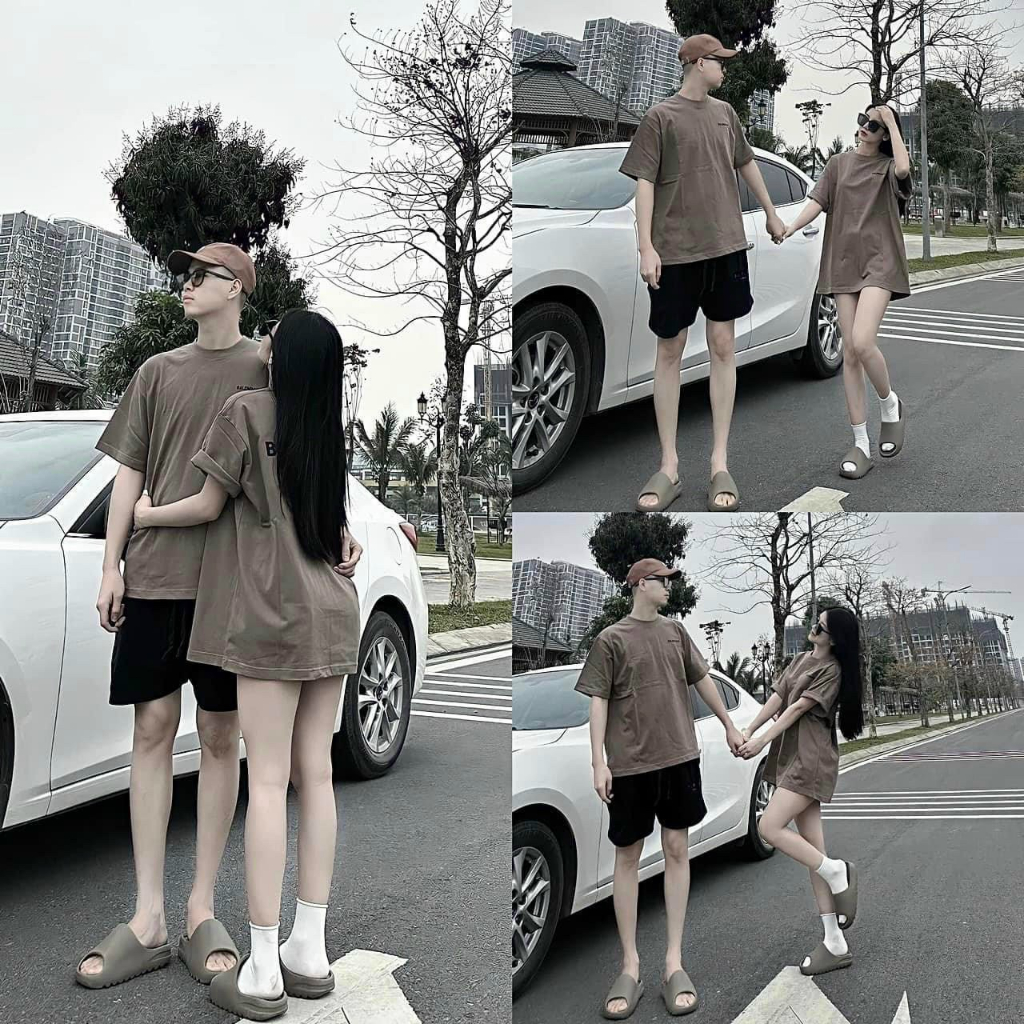 Áo phông cổ  tròn  in chữ ngực ĐT931