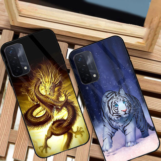 Ốp Lưng OPPO A74, A74 5G, A95, A55 Mặt kính cường cao cấp, sáng bóng, Thiết kế độc quyền