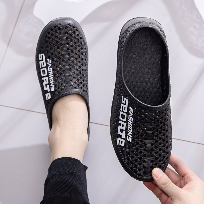 Giày lười nam nhựa thể thao siêu nhẹ êm chân lỗ thoáng khí đi biển đi mưa chống nước siêu bền Vuajay V339