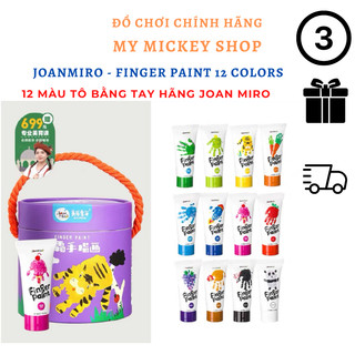 Màu vẽ bằng tay chính hãng Joan miro finger Paint loại 12 tuýp