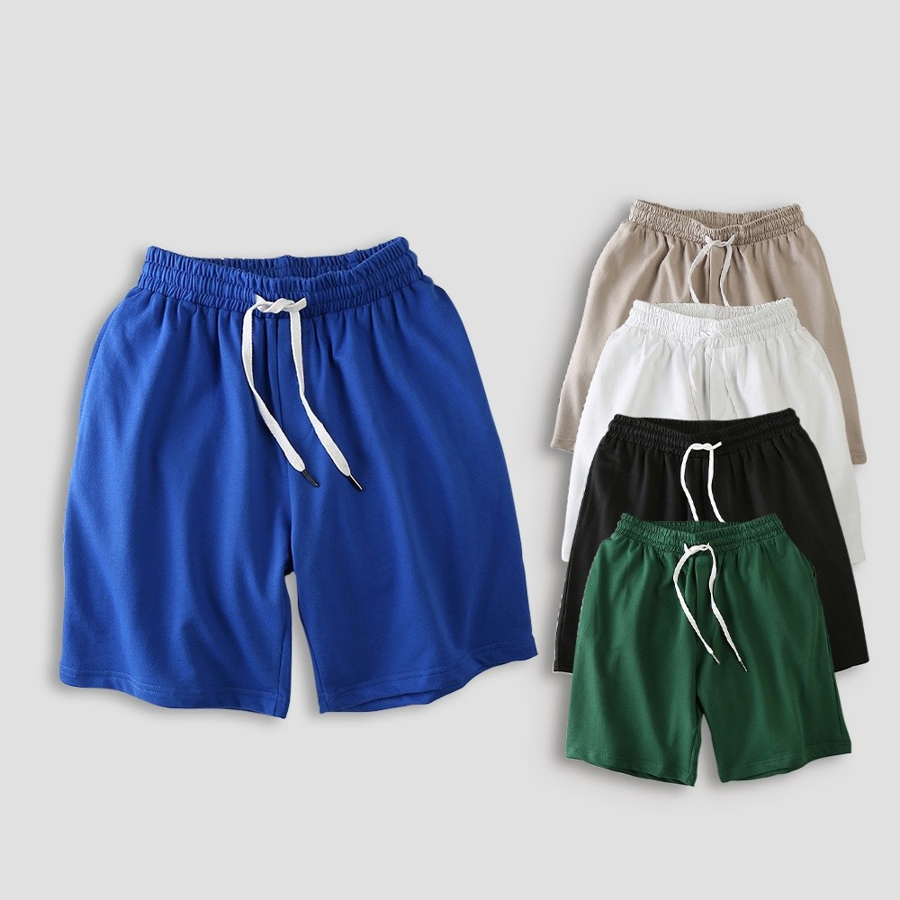 Đến 100kg Quần short thun nam nữ unisex vải thun cotton chính phẩm chất dày dặn