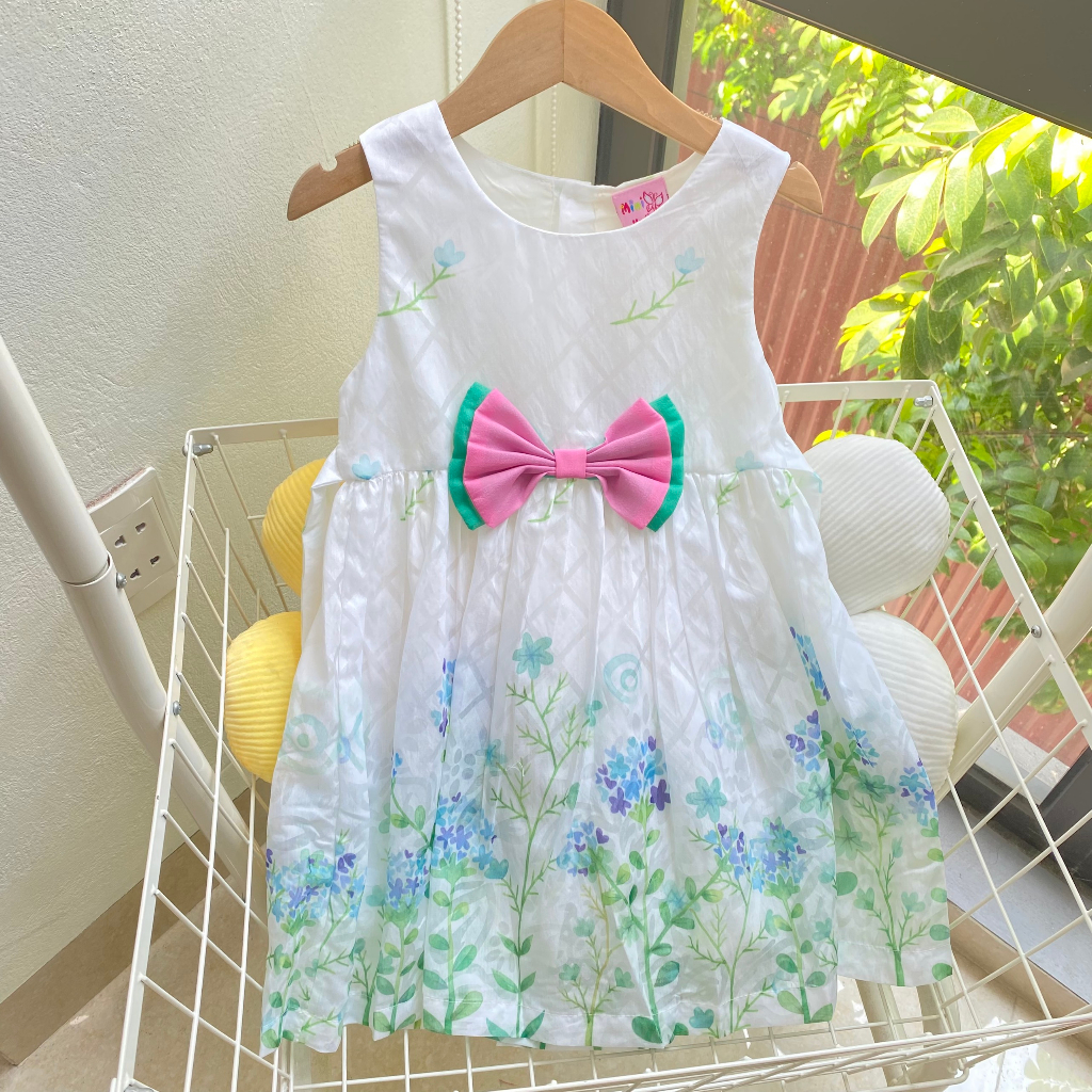 Váy bé gái, đầm hè sát nách cho bé gái 2 lớp mẫu đa dạng nhiều màu lựa chọn size 12-21kg