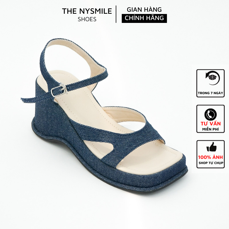 Sandal nữ đế xuồng 7P, đế bánh mì quai mảnh trendy - The NySmile -  KELLY