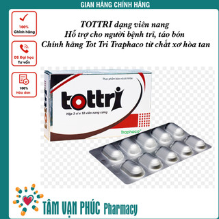 Tottri dạng viên nang - hỗ trợ cho người bệnh trĩ, táo bón - Chính hãng Tot Tri Traphaco từ chất xơ hòa tan