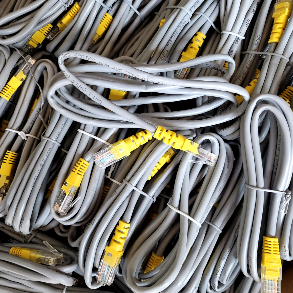 Dây Mạng Lan Cat5 Sợi Đồng . Hàng Chuẩn Công Ty Đúc Sẵn 2 Đầu . Dài 1,5M .