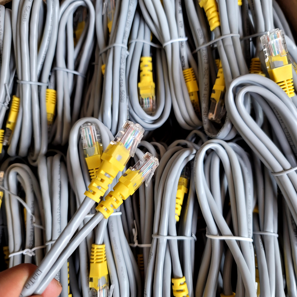 Dây Mạng Lan Cat5 Sợi Đồng . Hàng Chuẩn Công Ty Đúc Sẵn 2 Đầu . Dài 1,5M .