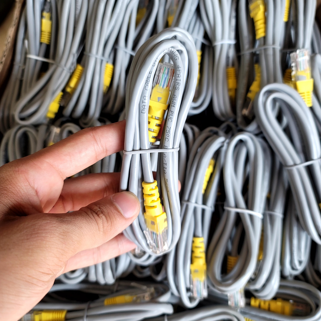 Dây Mạng Lan Cat5 Sợi Đồng . Hàng Chuẩn Công Ty Đúc Sẵn 2 Đầu . Dài 1,5M .