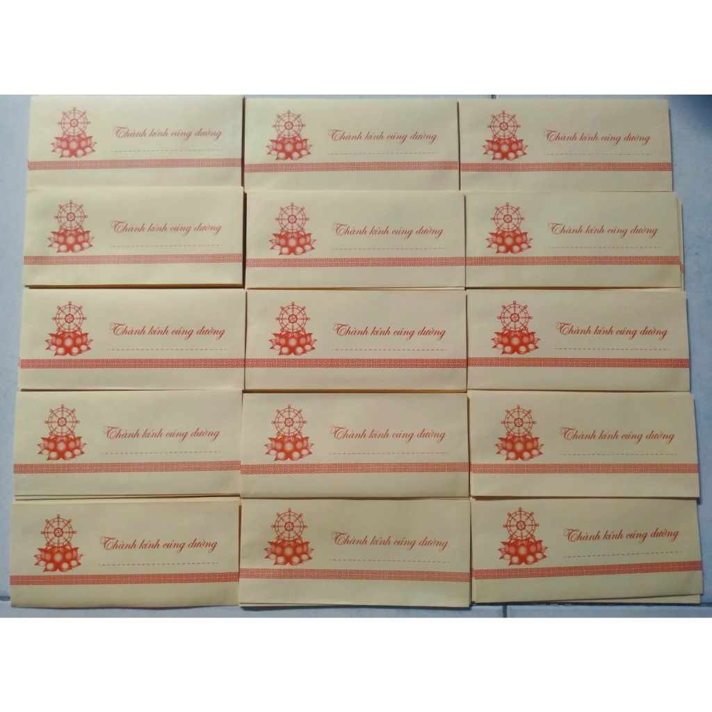 COMBO 50 BÌ THƯ THÀNH KÍNH CÚNG DƯỜNG LOẠI THƯỜNG