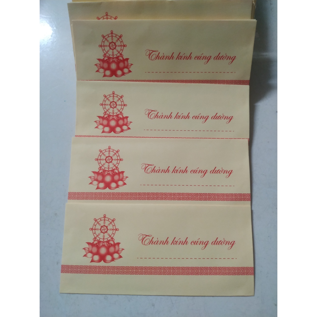 COMBO 50 BÌ THƯ THÀNH KÍNH CÚNG DƯỜNG LOẠI THƯỜNG