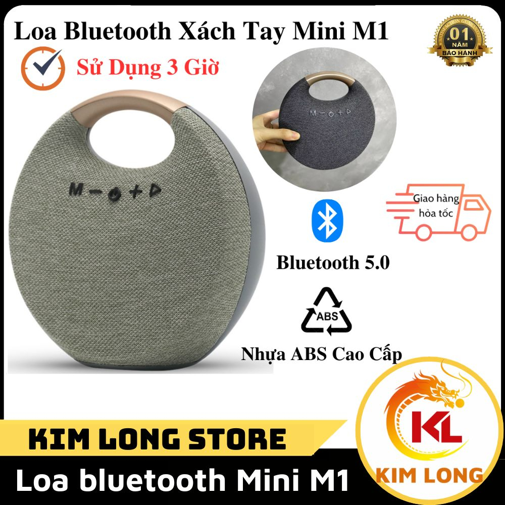 Loa Bluetooth Mini M1 Xách Tay Âm Bass Chuẩn Loa Chất Lượng Cao - bảo hành 12 tháng