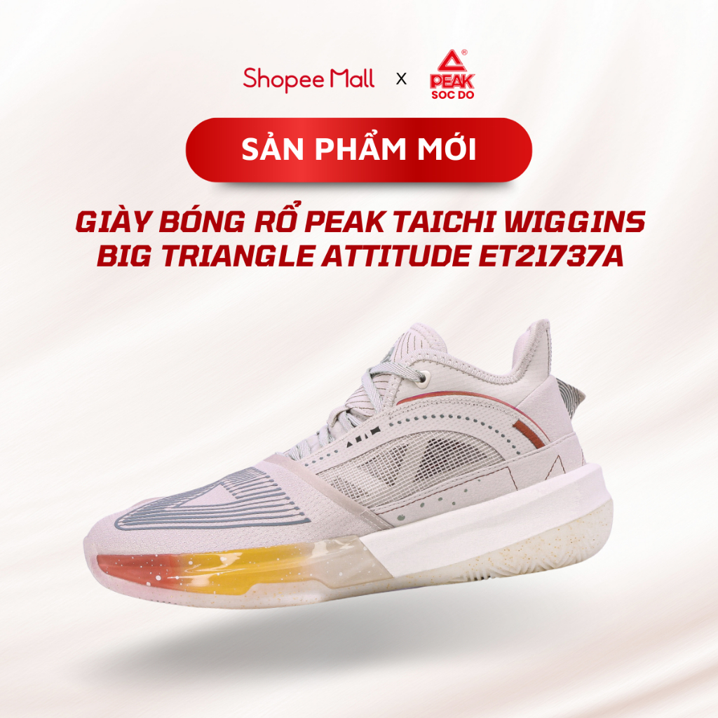 Giày Bóng rổ Nam PEAK Sóc Đỏ Taichi Wiggins Big Triangle Attitude ET21737A