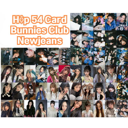 54 Lomo Card bo góc NewJeans Bunnies Club Album cửa hàng kpop Gumihoo