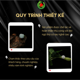 Nhẫn Hoa Phong Thuỷ Ngọc Phỉ Thuý (Jade A) - Ngọc Thiêng