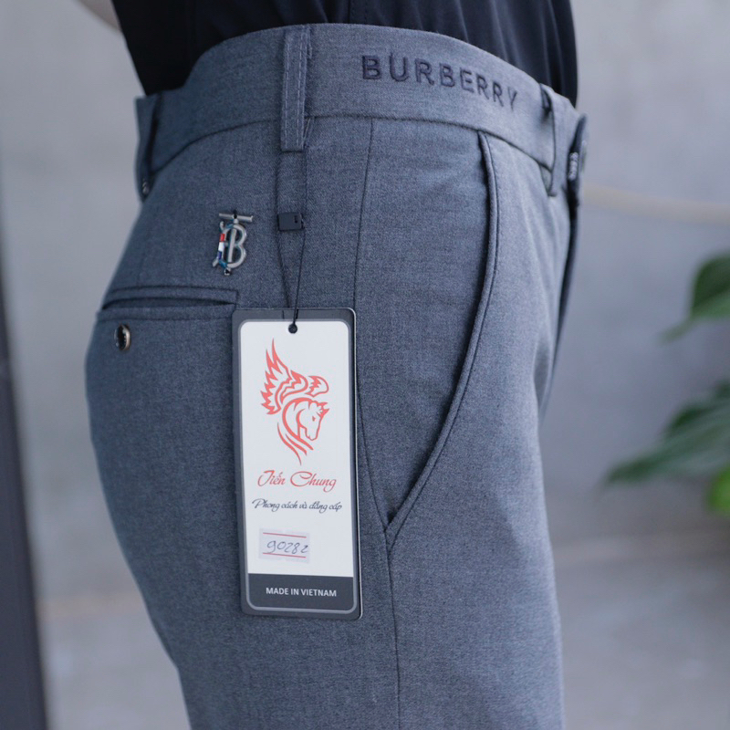 Quần Âu Nam Vải Thêu Chữ , Quần Tây Âu Cạp Thêu, Dáng ôm, Chất vải xịn không giãn không bai không xù