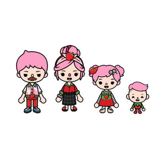 Gia đình búp bê giấy Tocaboca tự cắt - Toca life world- Búp bê giấy