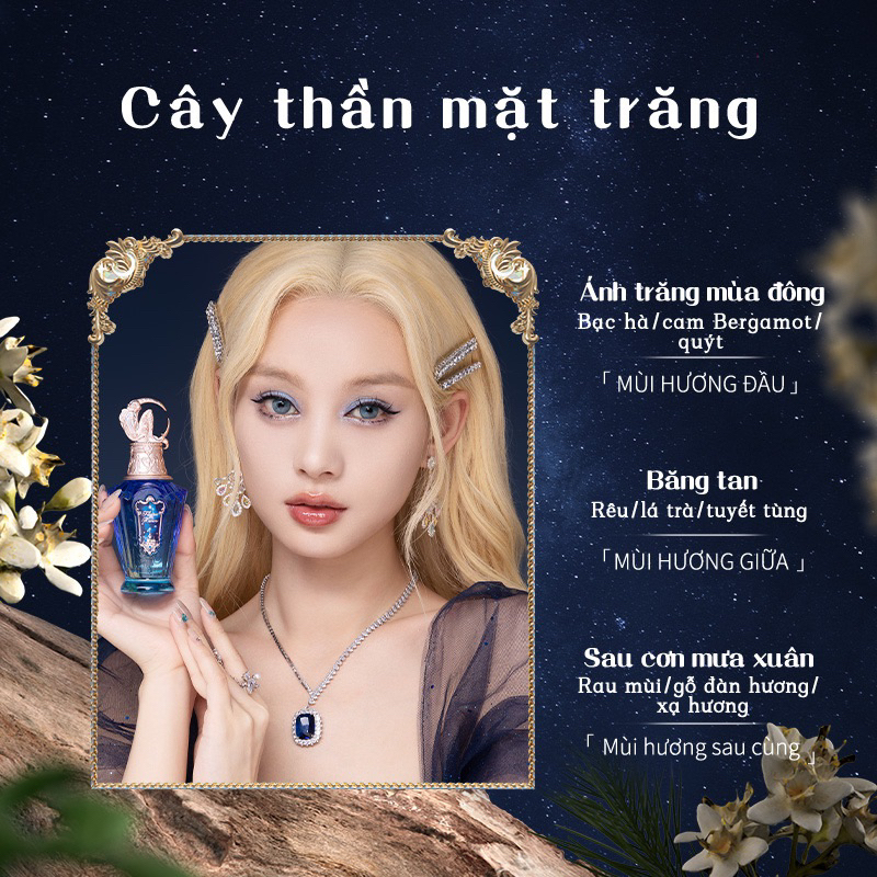 Chỉ còn chai Xanh - Flower Knows - Nước Hoa 50ml Dòng Nàng Tiên Cá Ánh Trăng - Mermaid