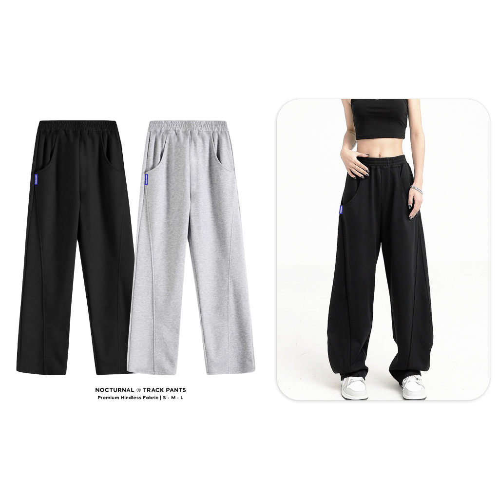 Quần Dài Form Rộng NOCTURNAL Track Pants Unisex Nam Nữ Local Brand Đứng Form Co Giãn Tốt