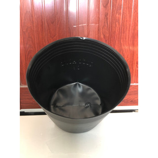Chậu nhựa trồng sen 10 cái C13 bít lổ đen dày dặn