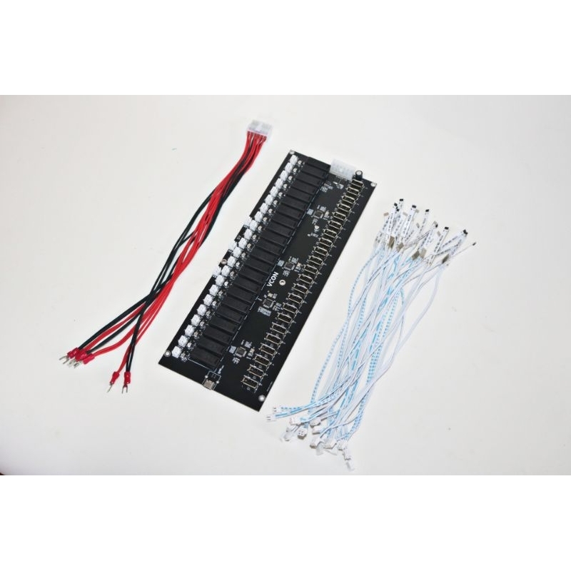 Combo 1 Hub v4.1 11port, 22port sản xuất tháng 5/2023 + 22 dây pin cấp nguồn samsung VCON v4.1