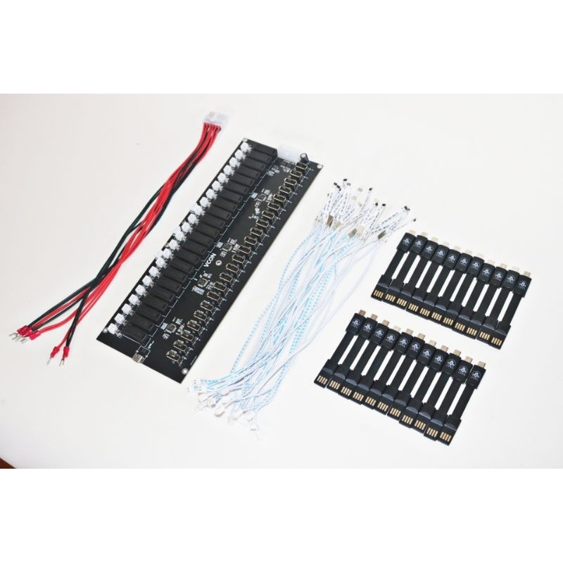 Combo 1 Hub v4.1 11port, 22port sản xuất tháng 5/2023 + 22 dây pin cấp nguồn samsung VCON v4.1