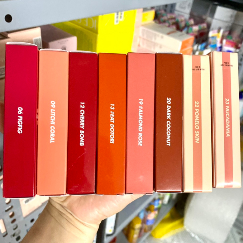 SON TINT LÌ ROMAND JUICY LASTING_ ĐỦ MÀU