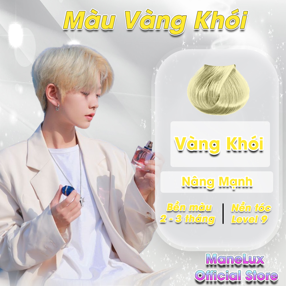 Thuốc nhuộm tóc nam màu vàng khói tại nhà chính hãng giá rẻ - ManeLux Official Store