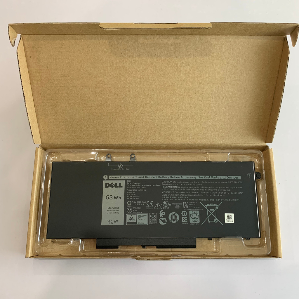 Pin Laptop DELL LATITUDE 5400 5500 68WHR WJDPW RF7WM C5GV2 4GVMP 68W tuổi thọ cao loại ZIN chính hãng bảo hành 06 tháng